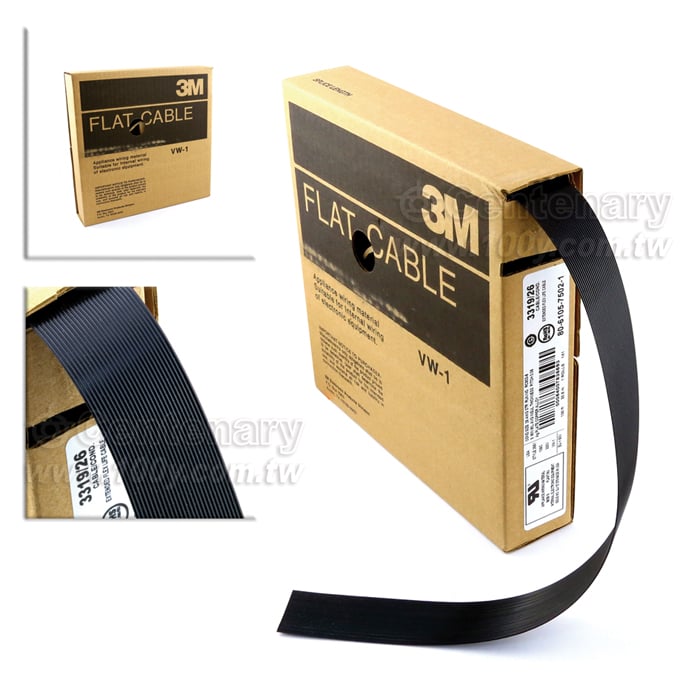 3M_28AWG Black Flat Cable