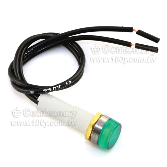 ψ12.7mm 霓虹指示燈  250V 綠 - 100134 產品圖片