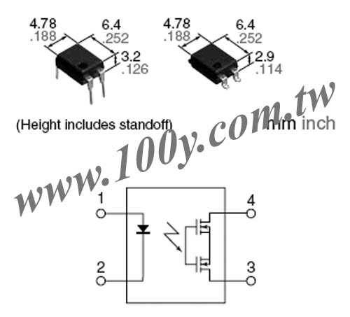 NAIS_PCB光耦固態繼電器 350V / 130mA - 47303 產品圖片