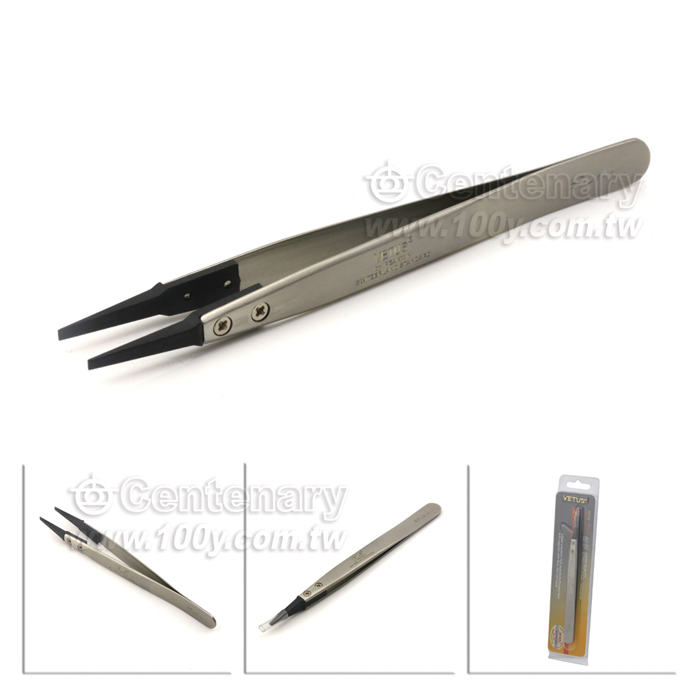 ESD Anti-Static Stainless Tweezers - 48618 Product Image
