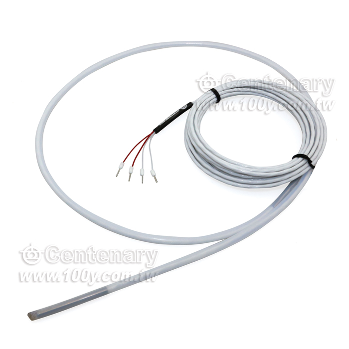 熱電偶 PT-100 4W 6M+鐵弗龍管1M - 100195 產品圖片