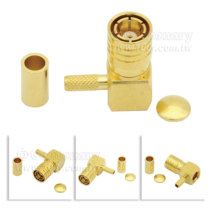 SMB plug crimp right angle for RG174,,RG316;4GHz - 52014 產品圖片