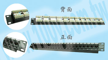 Cat.5e 19" Patch Panel(24 port)