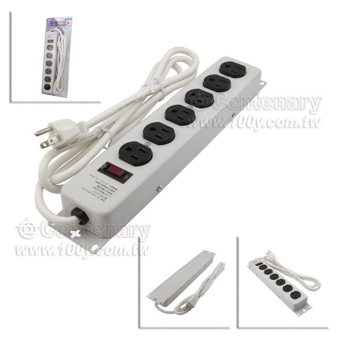 6孔式電腦安全插座4.5M(15尺) - 71902 產品圖片