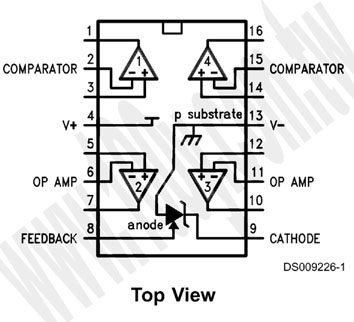 Dual Operational Amplifiers, Dual Comparators, and Adjustable Reference - 54037 Product Image