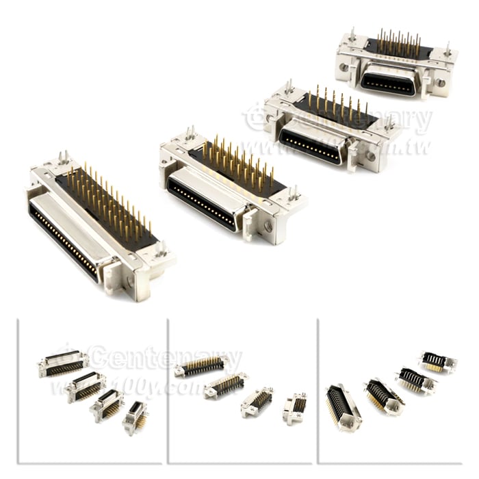 HPCN  26P母座 90° 鍍金0.5u - 164686 產品圖片