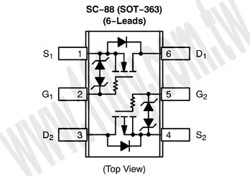 6P/SC-88(SOT-363) 無鉛 - 57401 產品圖片