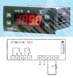 溫度控制器12Vac/dc