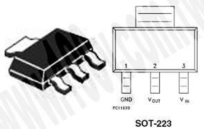 SOT-223(ROHS)  3.3V/1A - 57974 產品圖片