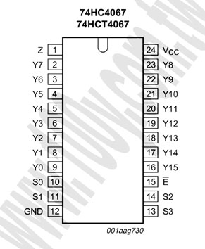 16-channel analog multiplexer/demultiplexer - 59189 Product Image