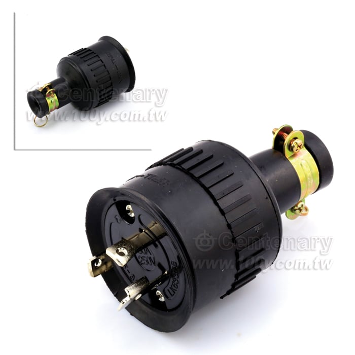 Bakelite L6-30P Locking Rubber Plug 3P30A - 60684 Product Image