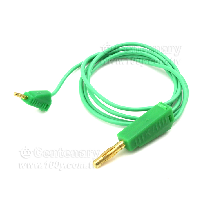 綠色香蕉頭測試線 75cm 10A50V 【ROHS】