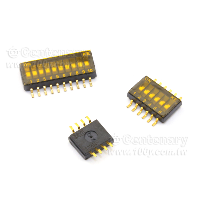 SMD型 2P指撥開關 (ROHS) 1.27mm