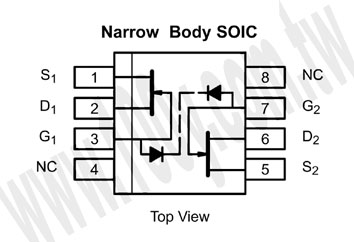 Monolithic N-Channel JFET Dual - 62560 Product Image