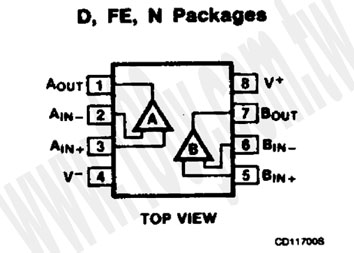 Dual General-Purpose  OP Amplifier - 63652 Product Image