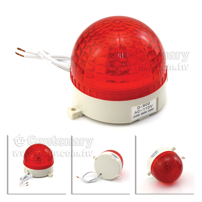 雷光泡 110Vac 紅色 - 61661 產品圖片