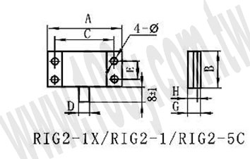 RIG2型微帶大功率厚膜電阻器 - 29433 產品圖片