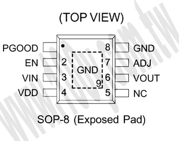 Maximum 3A, Ultra Low Dropout Regulator - 64433 Product Image