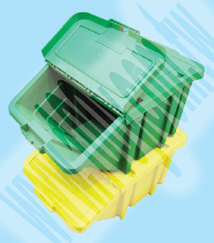 整理盒395W*635D*335H mm 黃色  (含上蓋) - 64498 產品圖片