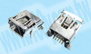 Molex USB On-The-Go (OTG) Mini-B Receptacle - 67933 Product Image