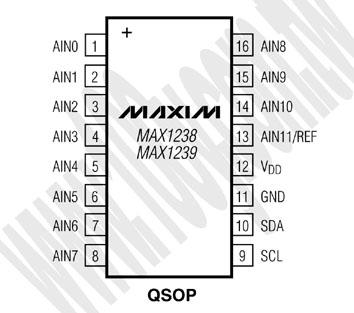 2.7V to 3.6V and 4.5V to 5.5V, Low-Power, 4-/12-Channel, 2-Wire Serial, 12-Bit ADCs - 68102 Product Image