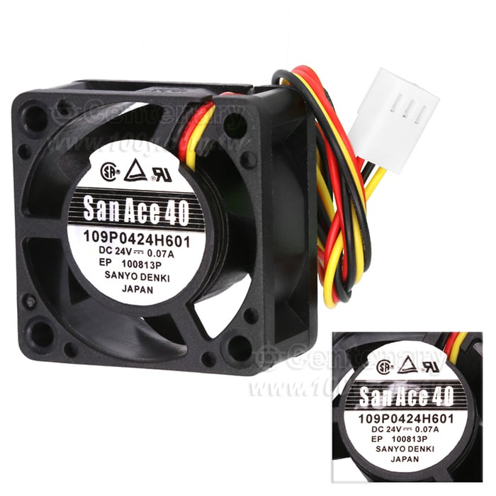 帶線風扇 DC24V 0.07A 1.68W 40*40*20mm