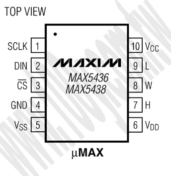 ±15V, 128-Tap, Low-Drift Digital Potentiometer - 69255 Product Image