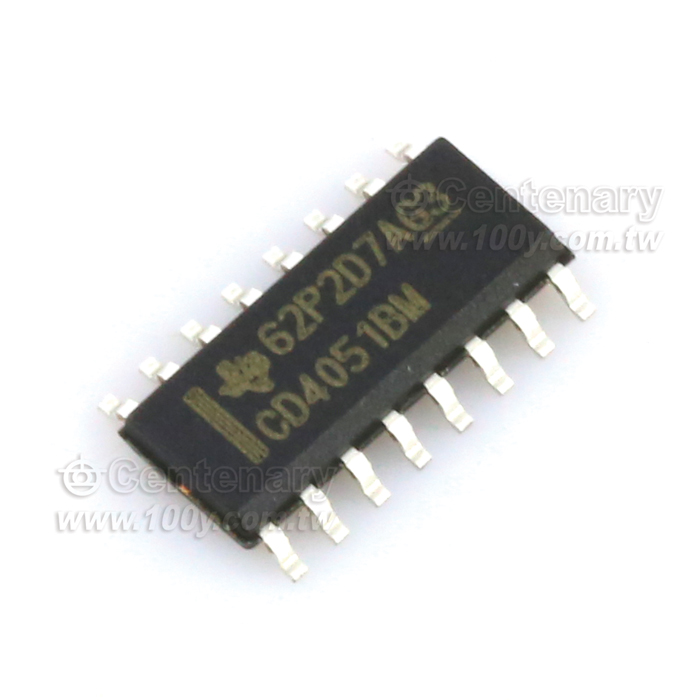 T.I. CMOS Single 8-Channel Analog Multiplexer/Demultiplexer with Logic-Level Conversion - 72661 Product Image