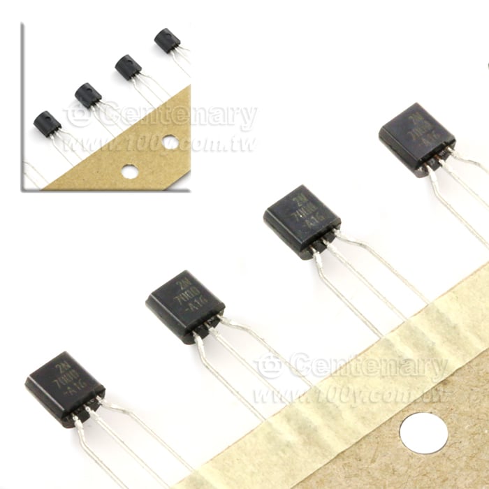 3P/TO-92 (ROHS) 60V/ 200mA N-Ch - 29231 產品圖片