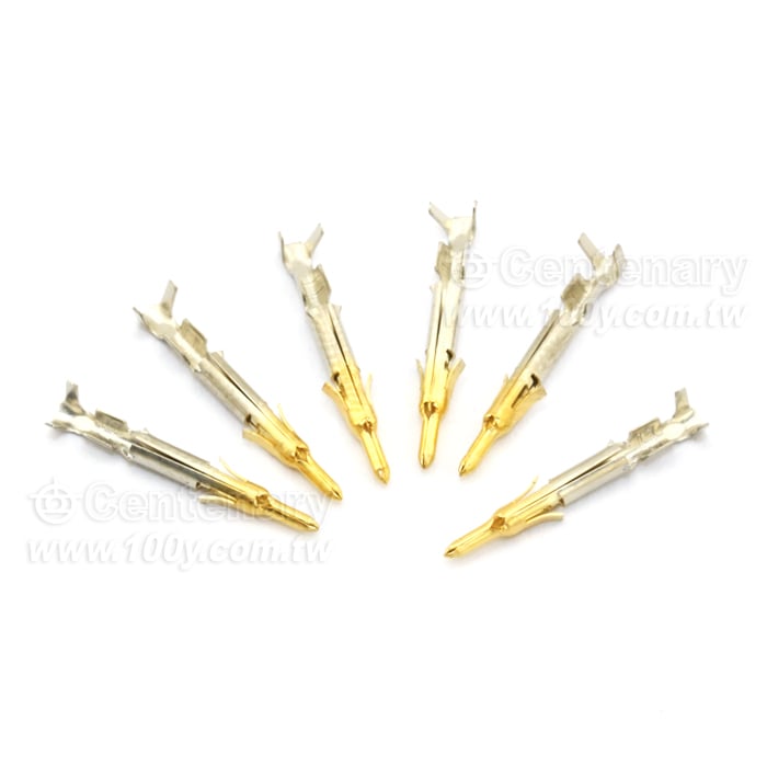 Tyco_Mini-Universal MATE-N-LOK Male Pin 22-18AWG Select Gold [30] - 75328 Product Image