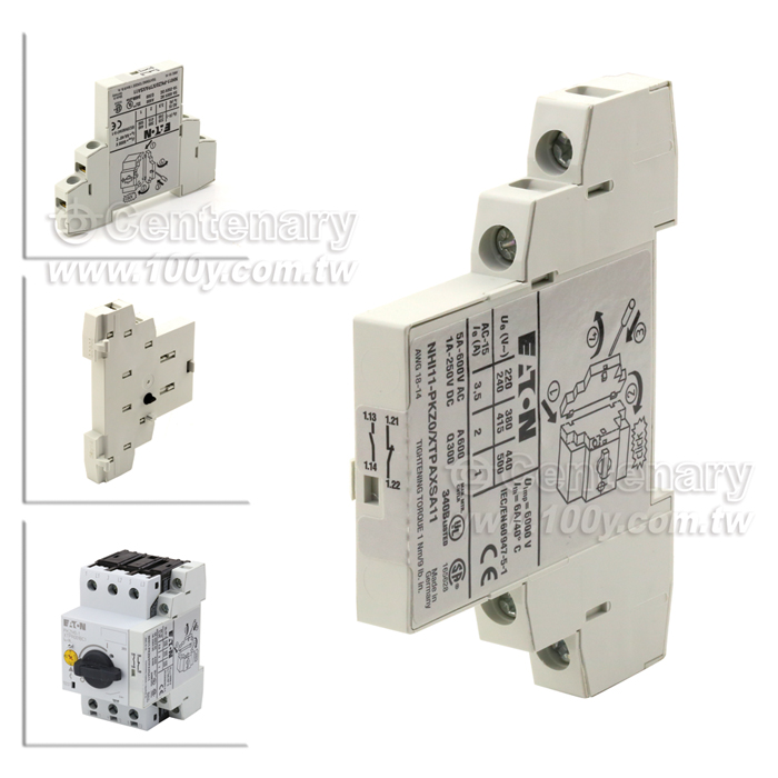 馬達保護斷路器用輔助觸點 1NO+1NC - 115039 產品圖片