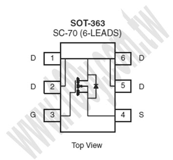 MOSFET N-CH 20V 6.1A - 76882 產品圖片