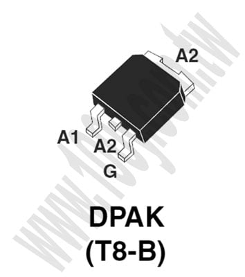 TRIAC 600V 8A 35MA DPAK