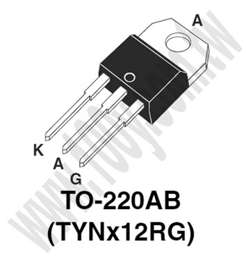 SCR 800V 12A TO220AB - 78294 Product Image