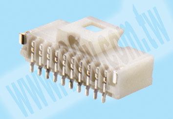 Vertical Header P:1mm 2P 90°