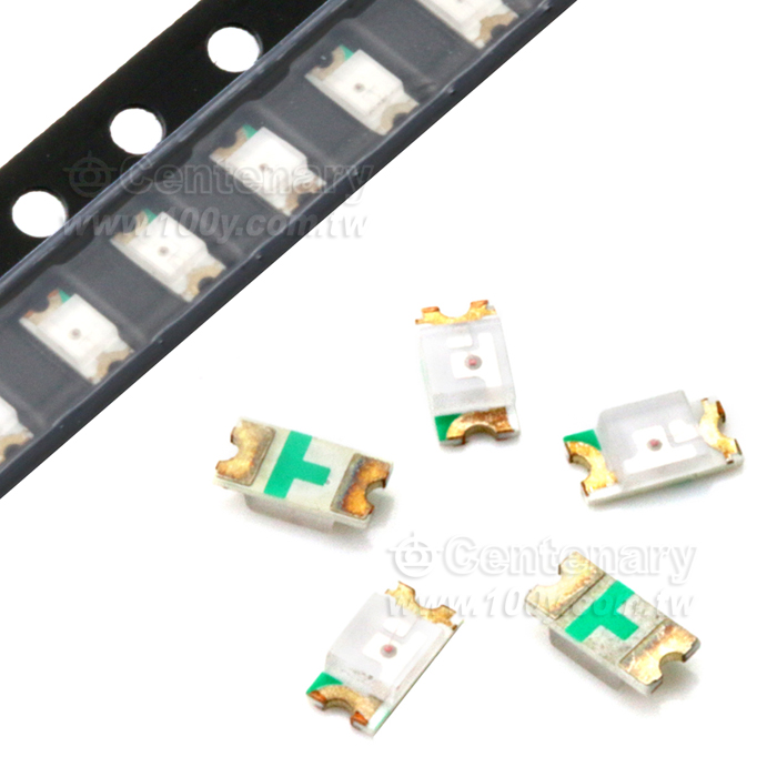 1206 SMD LED 翠綠色 厚度0.8mm,3K/R - 100310 產品圖片
