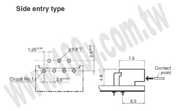 FE系列 1.25mm Pitch FFC連接器 - 80909 產品圖片