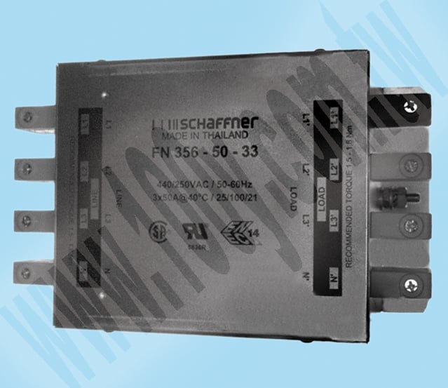 Schaffner_General purpose three-phase and neutral line filter - 81712 Product Image