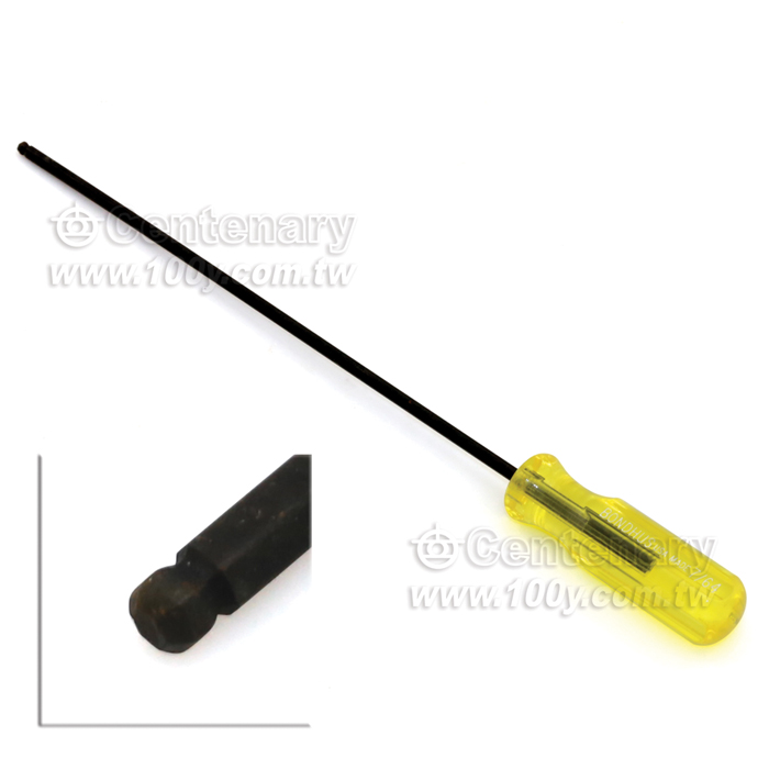 超長黑色起子型球型六角板手 1/8" 英制