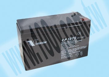 VISION蓄電池 12V 7.5Ah