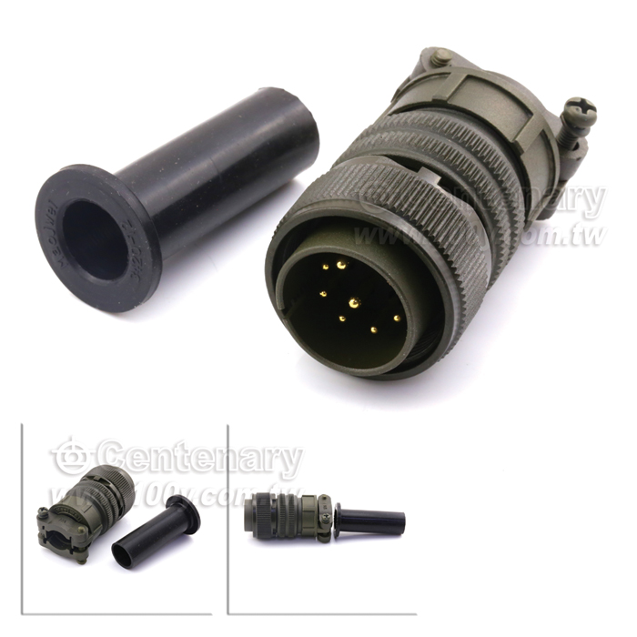 Straight Plug+Cable Strain Relief Clamp - 114769 Product Image