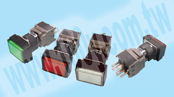 帶燈保護罩按鈕開關 (綠色 LED24V) - 100123 產品圖片