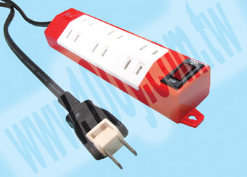 斜角1開6插延長線15A6尺 - 87095 產品圖片