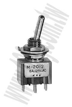 NKK_LED(紅/綠)搖臂開關 2段SPDT AC250V/3A - 87712 產品圖片
