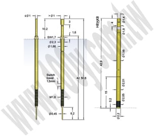 探針  全長50.6mm