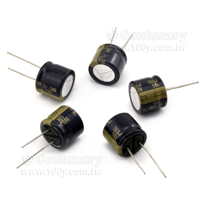Panasonic_560uF 50V Low Impedance Aluminum Electrolytic Capacitor - 90048 Product Image