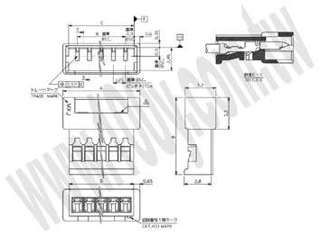 1.25mm Pitch PicoBlade Wire-to-Wire Plug Housing, 2 Circuit - 88949 Product Image