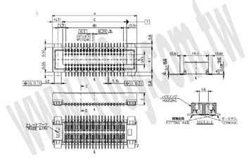 MOLEX_連接器54150系列 Pitch:0.5mm 80P - 88971 產品圖片