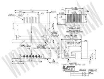 MOLEX_FPC/FFC 連接器 Pitch:1mm 5P
