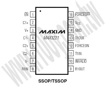 1μA Supply-Current, True +3V to +5.5V RS-232 Transceivers with AutoShutdown - 89751 Product Image